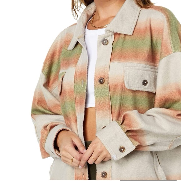 Free People | Ruby Printed Shirt Jacket NWT - Picture 2 of 7